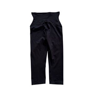 Spanx Black Cropped Compression Shapewaer Leggings Womens Size M RN112121